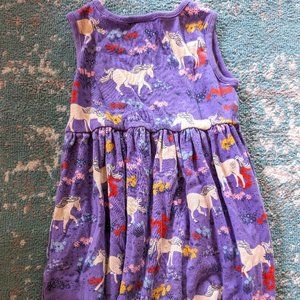 Hanna Andersson Purple Unicorn Print Dress 4T